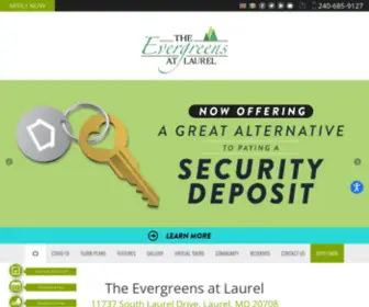Evergreensatlaurel.com(The Evergreens at Laurel) Screenshot