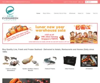 Evergreenseafood.com.sg(Evergreen Seafood Singapore) Screenshot