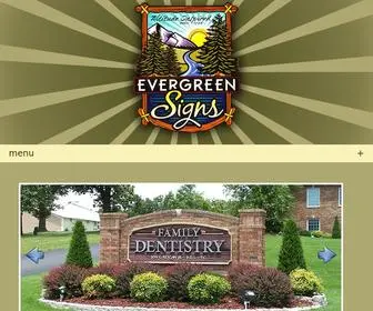 Evergreensigns.com(Evergreen Signs) Screenshot