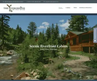Evergreensonfallriver.com(Estes Park Cabins at Evegreens on Fall River) Screenshot