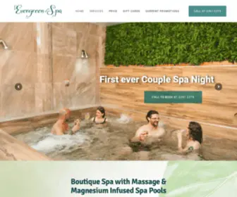 Evergreenspa.com.au(Brisbane Bathhouse and Massage at South Brisbane) Screenshot