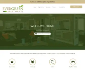 Evergreenstulsa.com(Evergreen Apartments) Screenshot