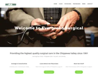 Evergreensurgical.com(Providing the Highest Quality Surgical Care) Screenshot