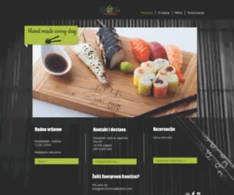 Evergreensushi.com(EvergGreen Sushi Restaurant & Delivery) Screenshot