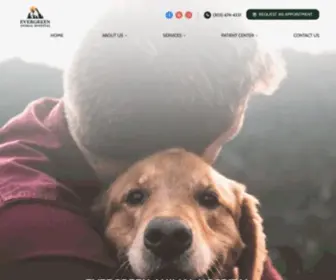 Evergreenvet.com(Veterinarian in Evergreen CO) Screenshot