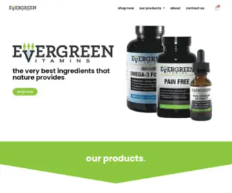 Evergreenvitamins.com(Evergreen Vitamins) Screenshot