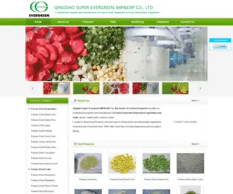 Evergrfoods.com(QINGDAO SUPER EVERGREEN IMP&EXP CO) Screenshot