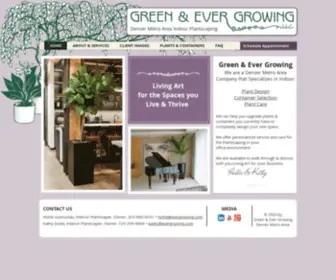 Evergrowing.com(Green & Ever Growing) Screenshot