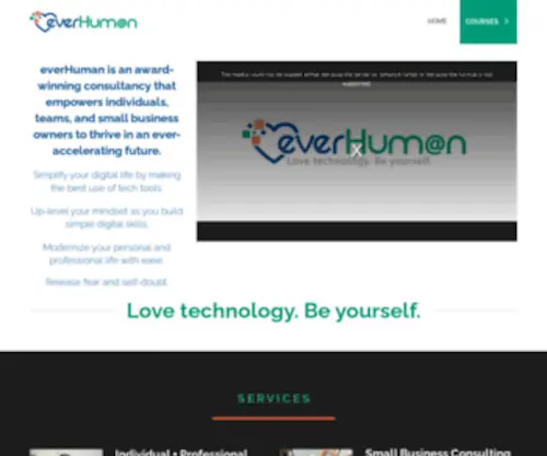 Everhuman.io(Andrea Bazoin) Screenshot