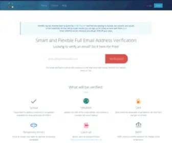 Everifier.org(Email Address Verification) Screenshot