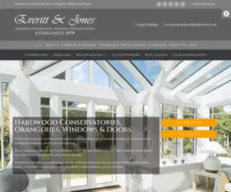 Everittandjones.co.uk(Bespoke Hardwood Conservatories & Orangeries by Everitt & Jones) Screenshot