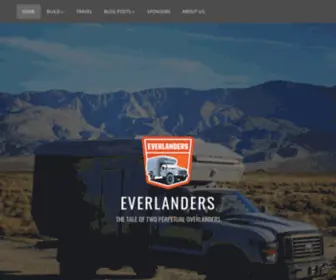 Everlanders.com(THE TALE OF TWO PERPETUAL OVERLANDERS) Screenshot