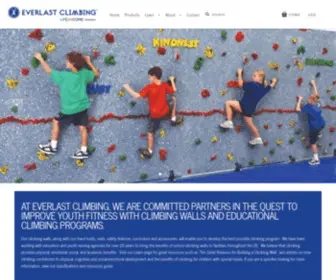 Everlastclimbing.com(Everlast Climbing Traverse Climbing Wall and Hand Hold Products) Screenshot