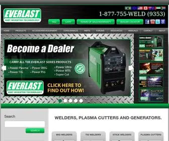 Everlastgenerators.com(Welding Supply Company) Screenshot