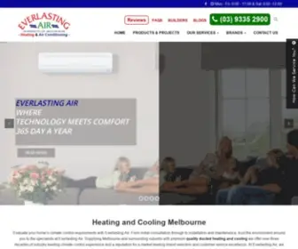 Everlastingairheatingcooling.com.au(Heating and Cooling Melbourne) Screenshot