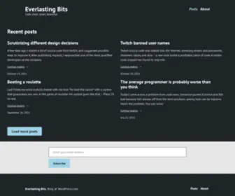 Everlastingbits.com(Code clean) Screenshot