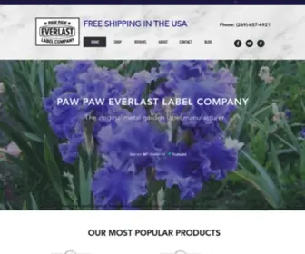 Everlastlabel.com(Paw Paw Everlast Label Company) Screenshot