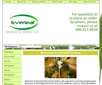 Everleafgreens.com(Specializing in Fresh Wedding Garland and Greenery) Screenshot