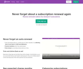 Everlint.com(Track subscriptions) Screenshot