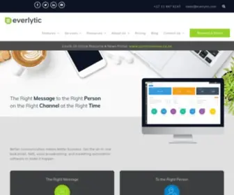 Everlytic.com(Bulk email and sms service) Screenshot