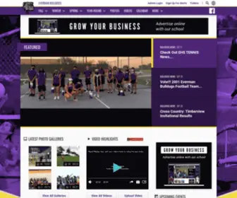 Evermanathletics.com(Team Home Everman Bulldogs Sports) Screenshot