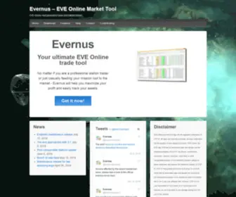 Evernus.com(EVE Online Market Tool) Screenshot
