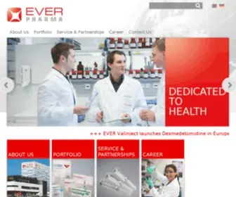 Everpharma.com(EVER Pharma) Screenshot