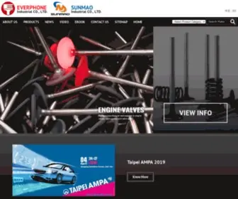 Everphone.com.tw(Leading car engine/auto parts manufacturer in Tawian) Screenshot