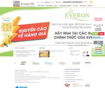 Everpia.vn(Official Everon website) Screenshot