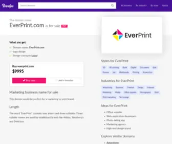 Everprint.com(Hewlett Packard) Screenshot