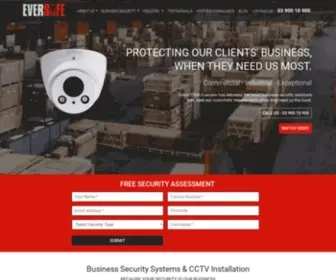 Eversafe.com.au(Business Security Systems) Screenshot