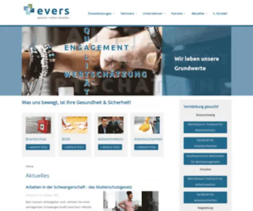 Eversdienste.de(Evers Arbeitsschutz) Screenshot