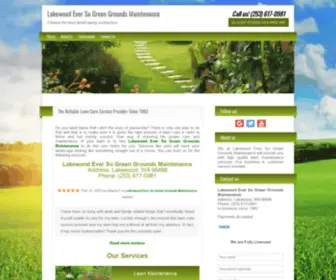 Eversogreencare.com(Lawn care services in Lakewood) Screenshot