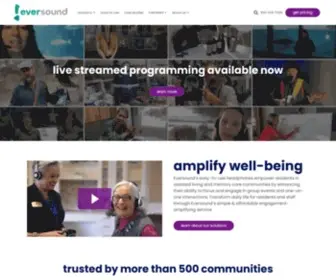 Eversoundhq.com(Eversound Resident Engagement Solutions for Seniors) Screenshot