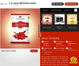 Eversun.in(V. K. Spices IND Private Limited) Screenshot