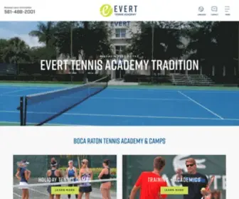 Evertacademy.com(Evert Tennis Academy in Boca Raton) Screenshot