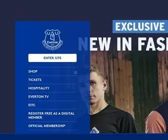 Evertonfc.com(Everton Football Club Everton FC) Screenshot
