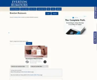 Evertonrumours.co.uk(Everton Rumours) Screenshot