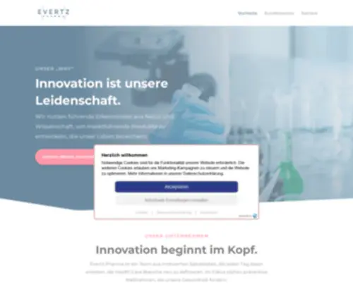 Evertz-Pharma.de(Evertz Pharma) Screenshot