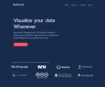 Everviz.com(Simple data visualization and engaging storytelling) Screenshot