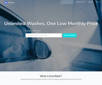 Everwash.com(The Better Way to Wash Your Car) Screenshot