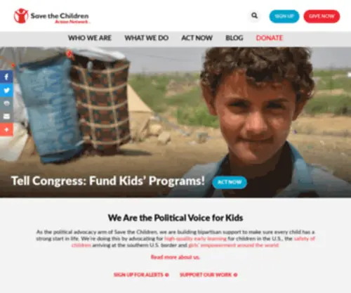 Everybeatmatters.org(Save the Children Action Network) Screenshot