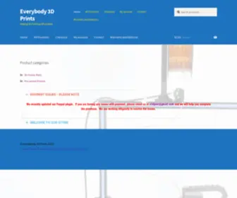 Everybody3Dprints.com(Making 3d Printing Affordable) Screenshot