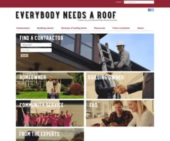 Everybodyneedsaroof.com(Roof Maintenance and Contracting Tips) Screenshot