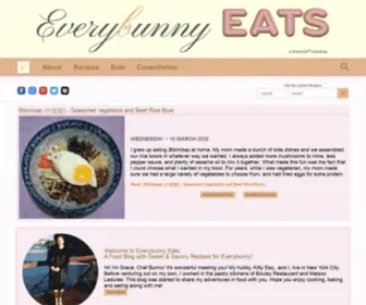 Everybunnyeats.com(A Food Blog) Screenshot