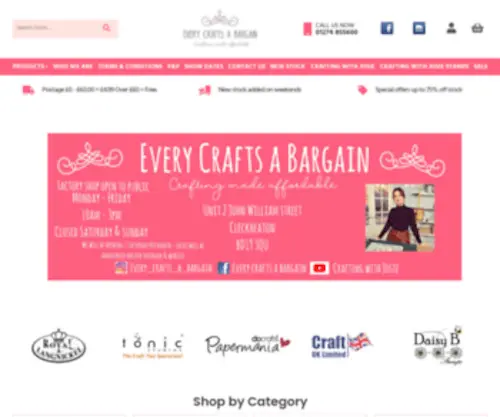 Everycraftsapound.co.uk(Every Crafts a Bargain) Screenshot