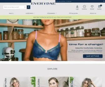 Everydae.co.uk(Underwear & Lingerie for AA) Screenshot