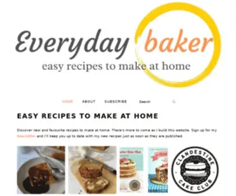 Everydaybaker.com(Easy Recipes to Make at Home) Screenshot