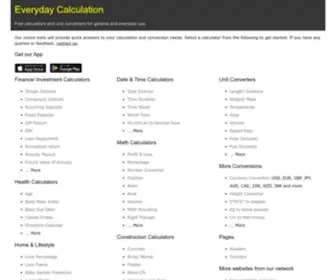 Everydaycalculation.com(Everyday Calculation) Screenshot