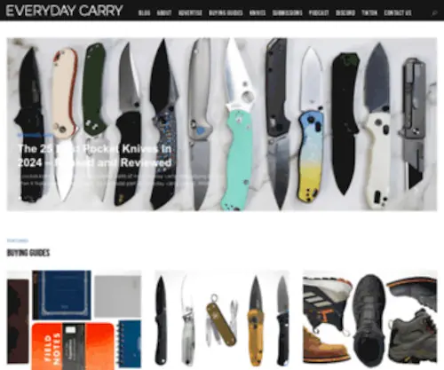 Everydaycarry.com(Everyday Carry) Screenshot